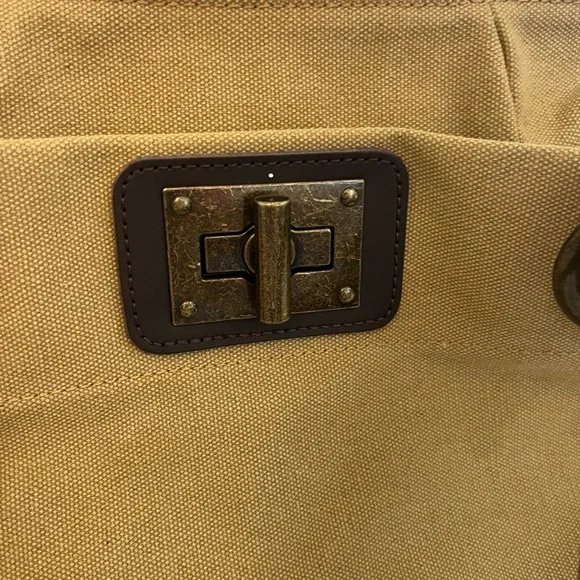 ZEDE Unisex Pont Des Arts Mini Cross Body Bag - Beige Khaki, *no shoulder strap - Picture 3 of 12